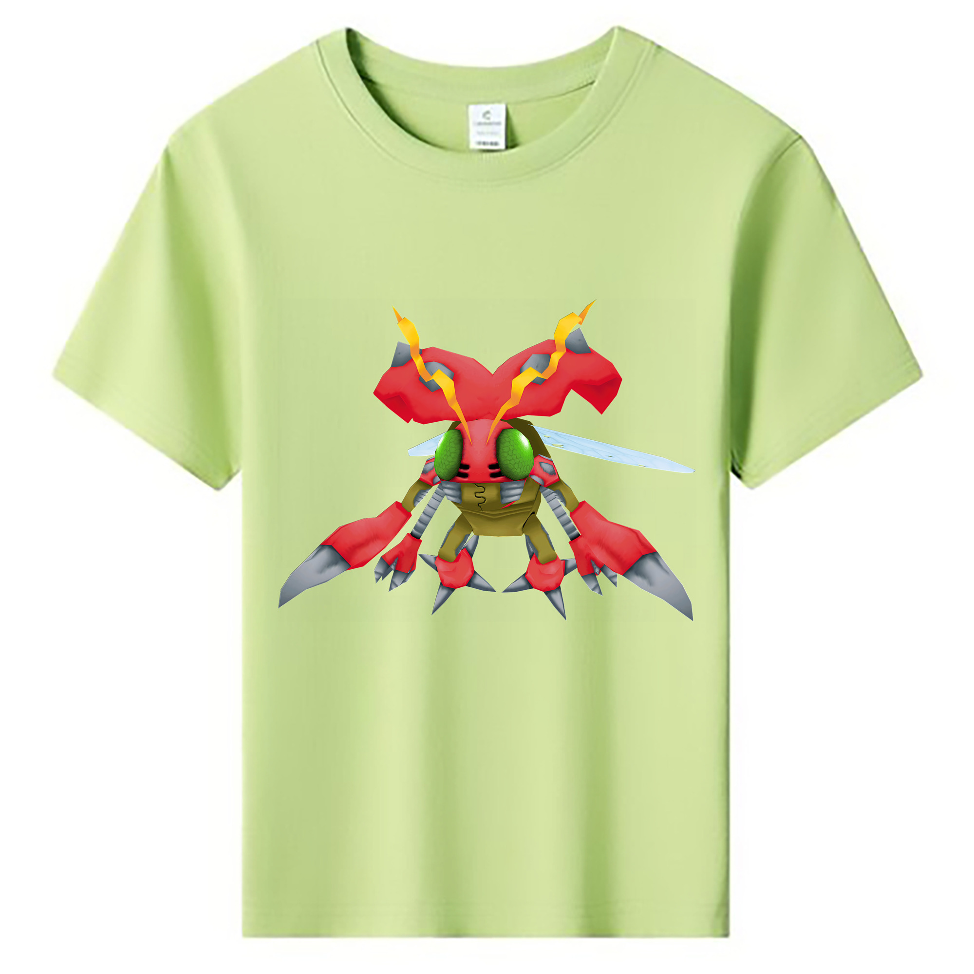 （画像用） Digimon デジタルモンスター/デジモン 綿100％キッズTシャツ（フロントプリント）